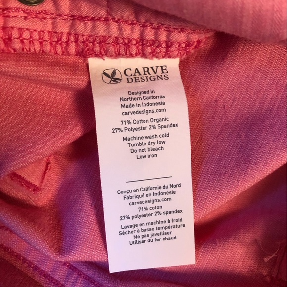 Carve Designs Oahu 4” inseam corduroy shorts in fuchsia - Picture 8 of 12